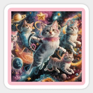 Cosmic Cat Odyssey Sticker